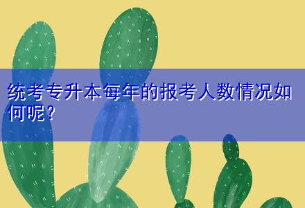 統(tǒng)考專(zhuān)升本每年的報(bào)考人數(shù)情況如何呢？