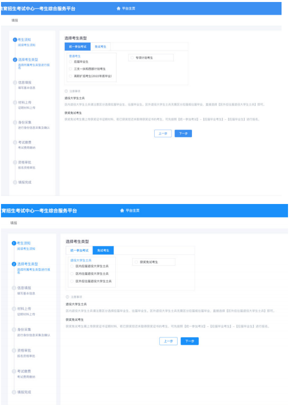 2023年內蒙古自治區(qū)普通高等教育專升本網(wǎng)上報名詳細流程圖