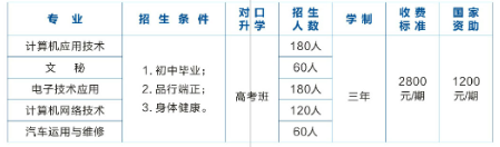 桃源縣武陵職業(yè)技術(shù)學校專業(yè)