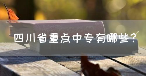 四川省重點(diǎn)中專有哪些？(圖1)