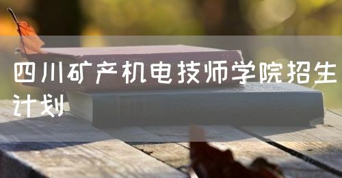 四川礦產(chǎn)機電技師學院招生計劃(圖1)