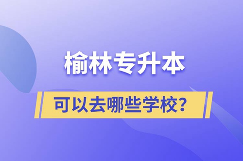 榆林專升本可以去哪些學校？