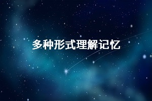 多種形式理解記憶